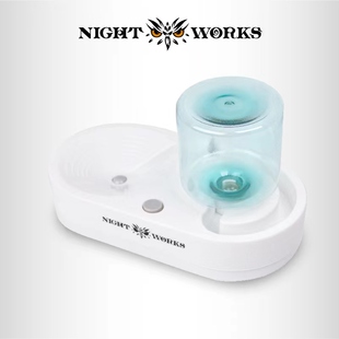 夜之工坊Nightworks 洗笔器 按压冲水小马桶书法水彩油画颜料笔洗