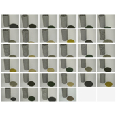 夜之工坊地形滚轮3D打印树脂长度60mm直径30mm地形图案制作工具