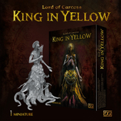 夜之工坊NightWorks黄衣之主1 模型战棋兵人棋子 24微缩塑料拼装