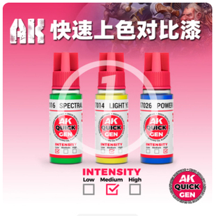 夜之工坊AK漆Quick gen水性漆对比漆系列微缩兵人战锤模型 18ml