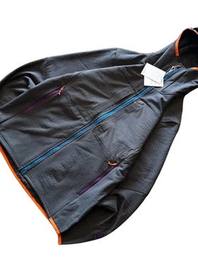 户外运动风pata平替R2连帽软壳衣冲锋衣男女休闲夹克轻便保暖外套