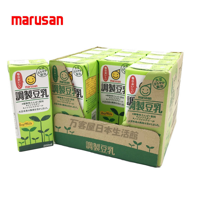 日本进口豆乳饮料 丸三 marusan 调制豆乳饮料   200ml×12盒