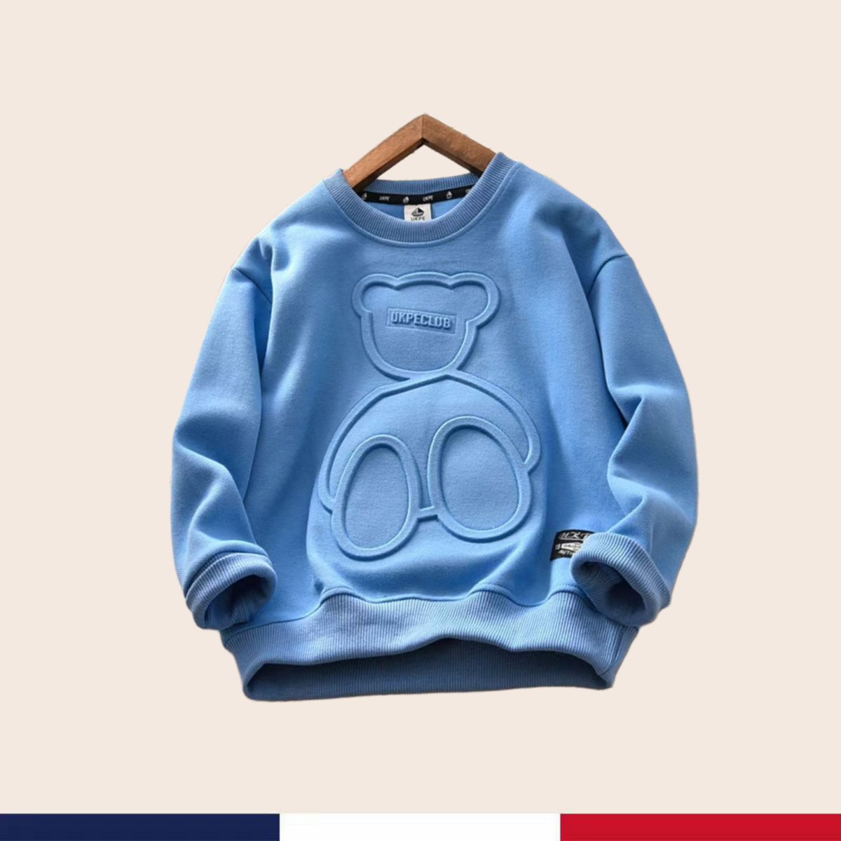 【2折专区】品牌撤柜清仓秋冬新款中大童时尚洋气小熊打底衫卫衣