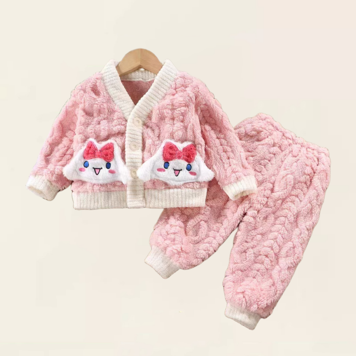 【2折专区】折扣店撤柜2024秋冬款中小童法兰绒加厚保暖睡衣套装