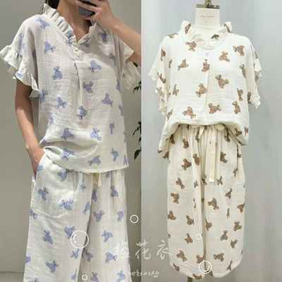 韩国Balcony女款婴儿棉纱睡衣