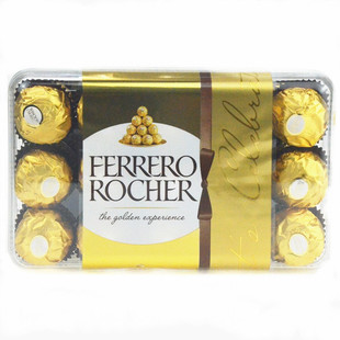 送人送礼礼物 意大利进口费列罗金莎榛仁夹心巧克力T30礼盒装 包邮