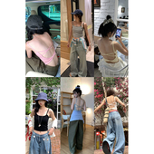 新款 荒荒家 背后交叉美背吊带2025夏季 泰兰德打底内搭外穿背心女