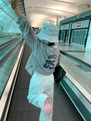 撞色数字印花针织开衫 2025夏季 新款 荒荒家 慵懒V领轻薄长袖 外套女