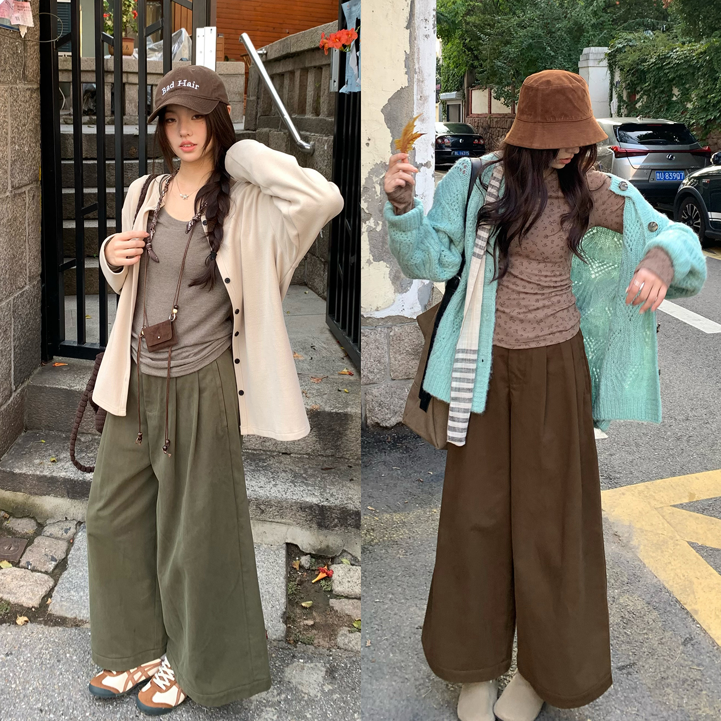 荒荒家九分宽松休闲裤