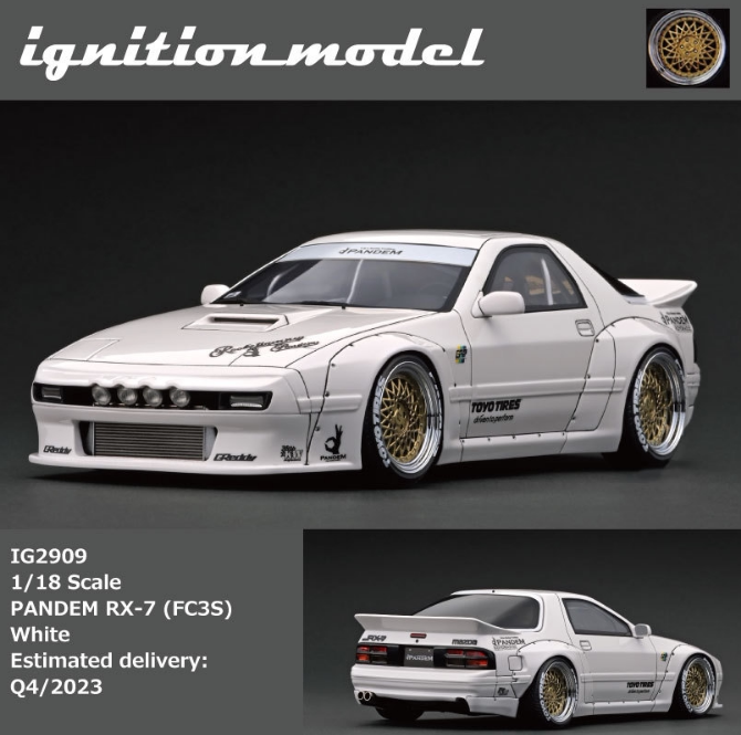 【超梦】ig 1:18 火箭兔 宽体套件 马自达 rx-7 fc3s 树脂车模型