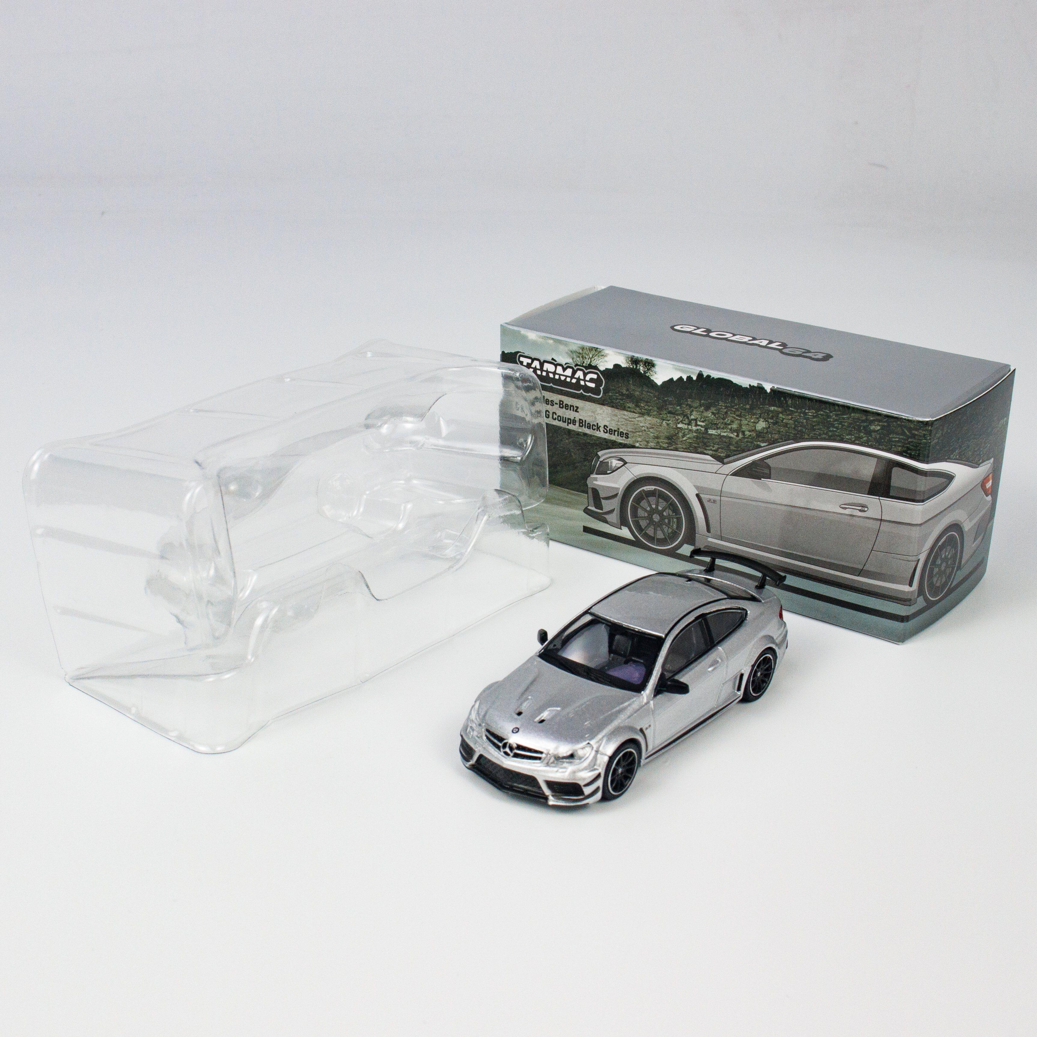 TarmacWorks 1:64 奔驰C63 AMG Coupe 梅赛德斯黑系列 合金车模型
