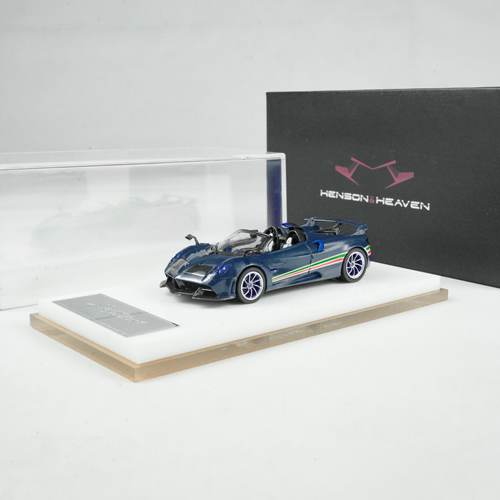 HH Model 1:64 帕加尼 花雅 敞篷 Tricolore 空军蓝碳 合金车模型