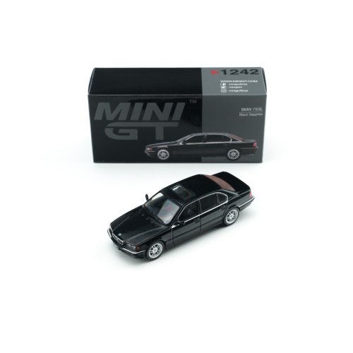 MINIGT 1:64 宝马BMW 750IL 宝石青 #1242 合金收藏车模型