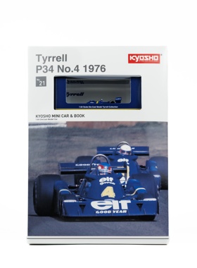 Kyosho 1:64 中文版 书中车 Tyrrell P34 1976 限量1008套 车模型