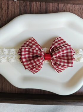 宝宝发饰满月公主头饰不勒头头花韩版发带女宝宝超仙蝴蝶结婴幼儿