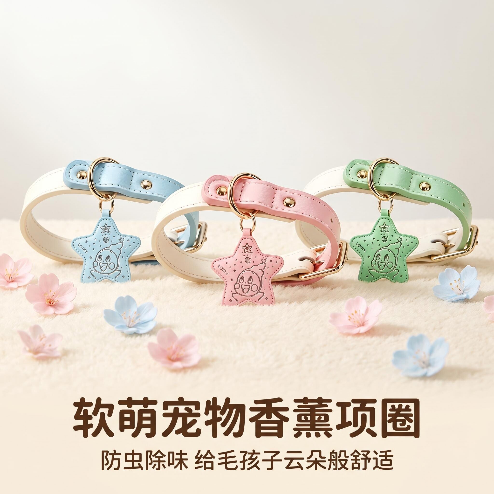  猫咪狗狗通用香薰项防虫除味