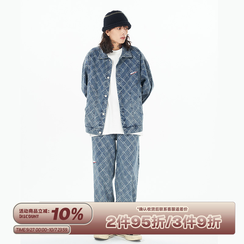 RAPPEYE春秋宽松套装牛仔外套