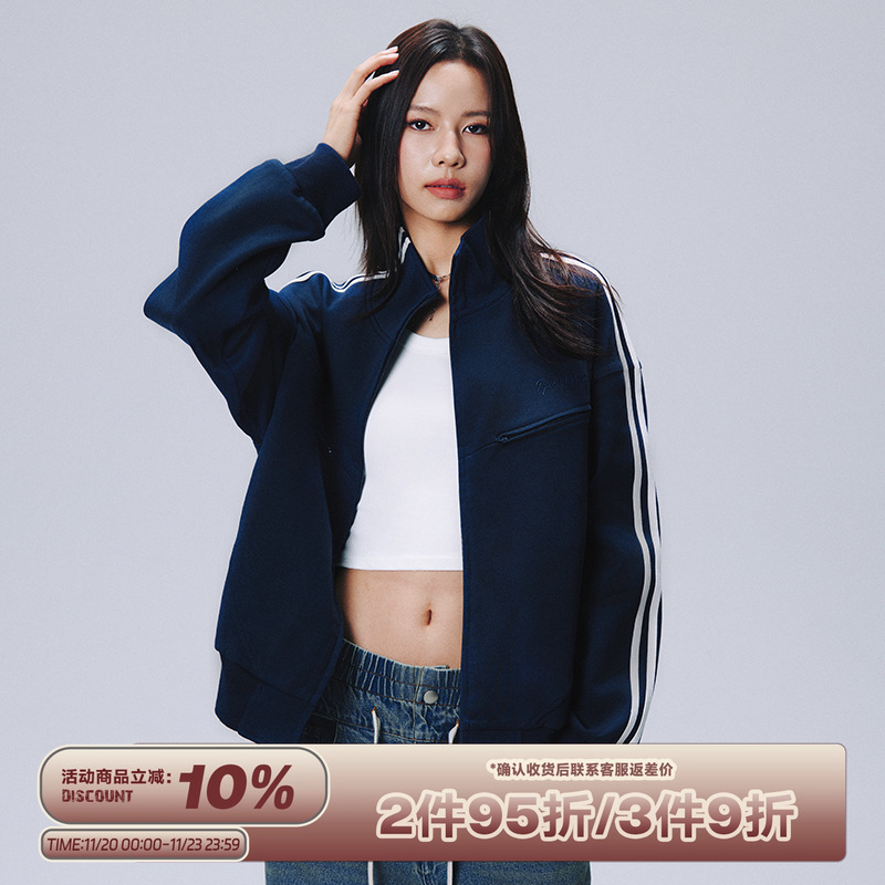 RAPPEYE拉链卫衣RAPP分割双杠