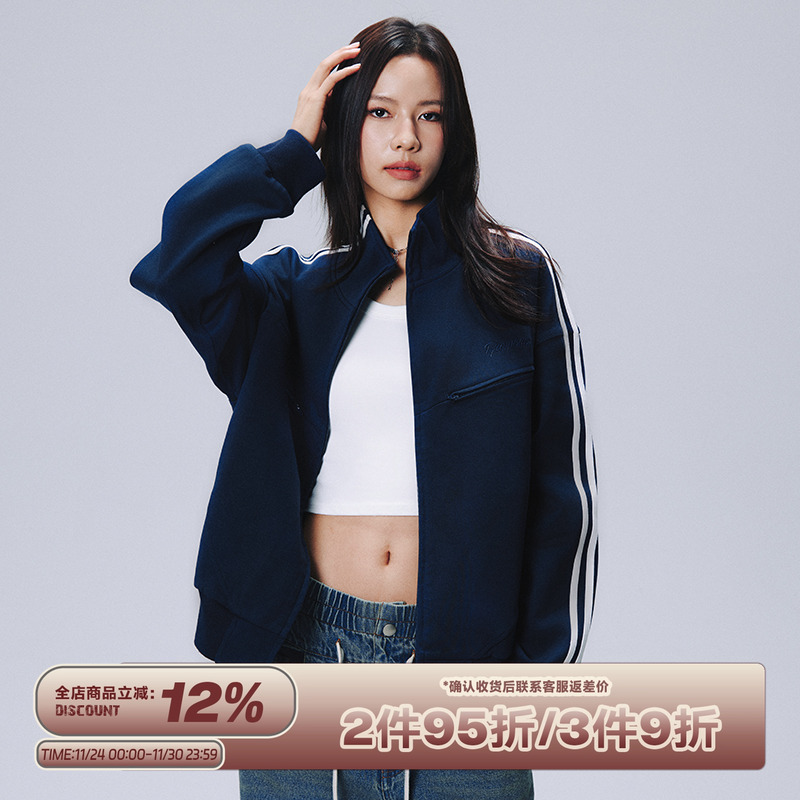 RAPPEYE拉链卫衣RAPP分割双杠