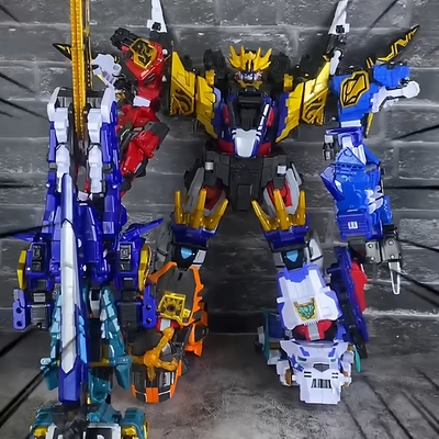 迷你特工队8最强恐龙暴龙战炫王变形机甲九9D9合体金刚玩具男孩