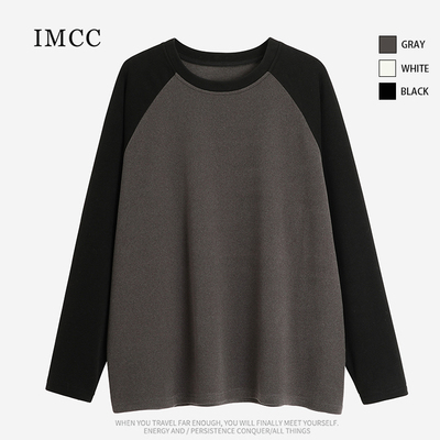 长袖通勤加厚拼色德绒女