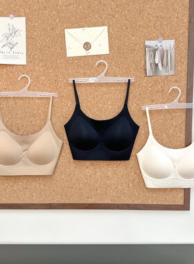 IMCC设计感小众隐形无痕文胸美背粉底液内衣女运动吊带背心式bra