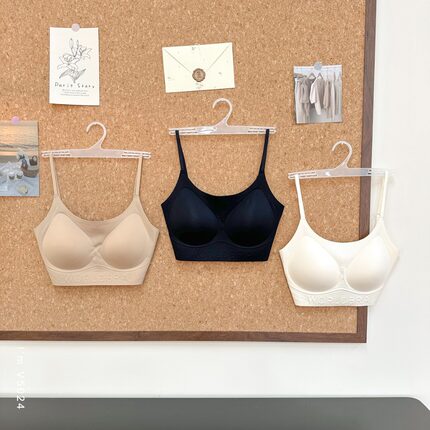 IMCC设计感小众隐形无痕文胸美背粉底液内衣女运动吊带背心式bra