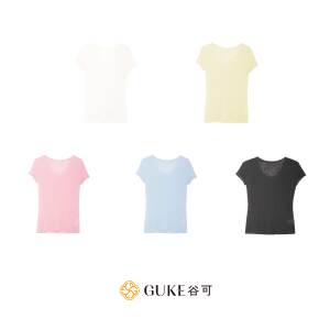 谷可简约短袖T恤女休闲百搭显瘦