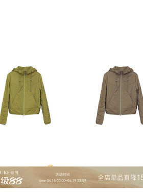 GKE/谷可M1137连帽拉链棉服女宽松街头风外套休闲棉袄