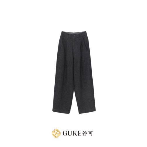 GKE/谷可K1260简约高腰直筒裤