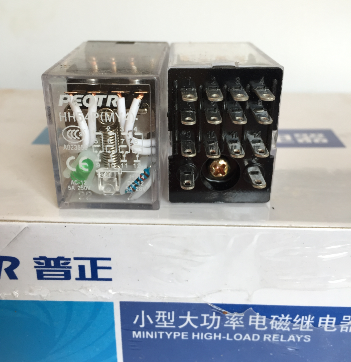 hh52p hh53p hh54p l (my2 3 4nj)小型中间继电器  银点带灯