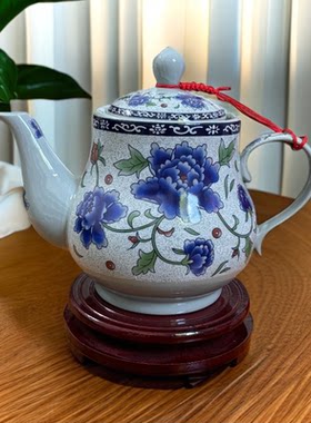 家用饭店陶瓷茶壶大小号泡茶壶