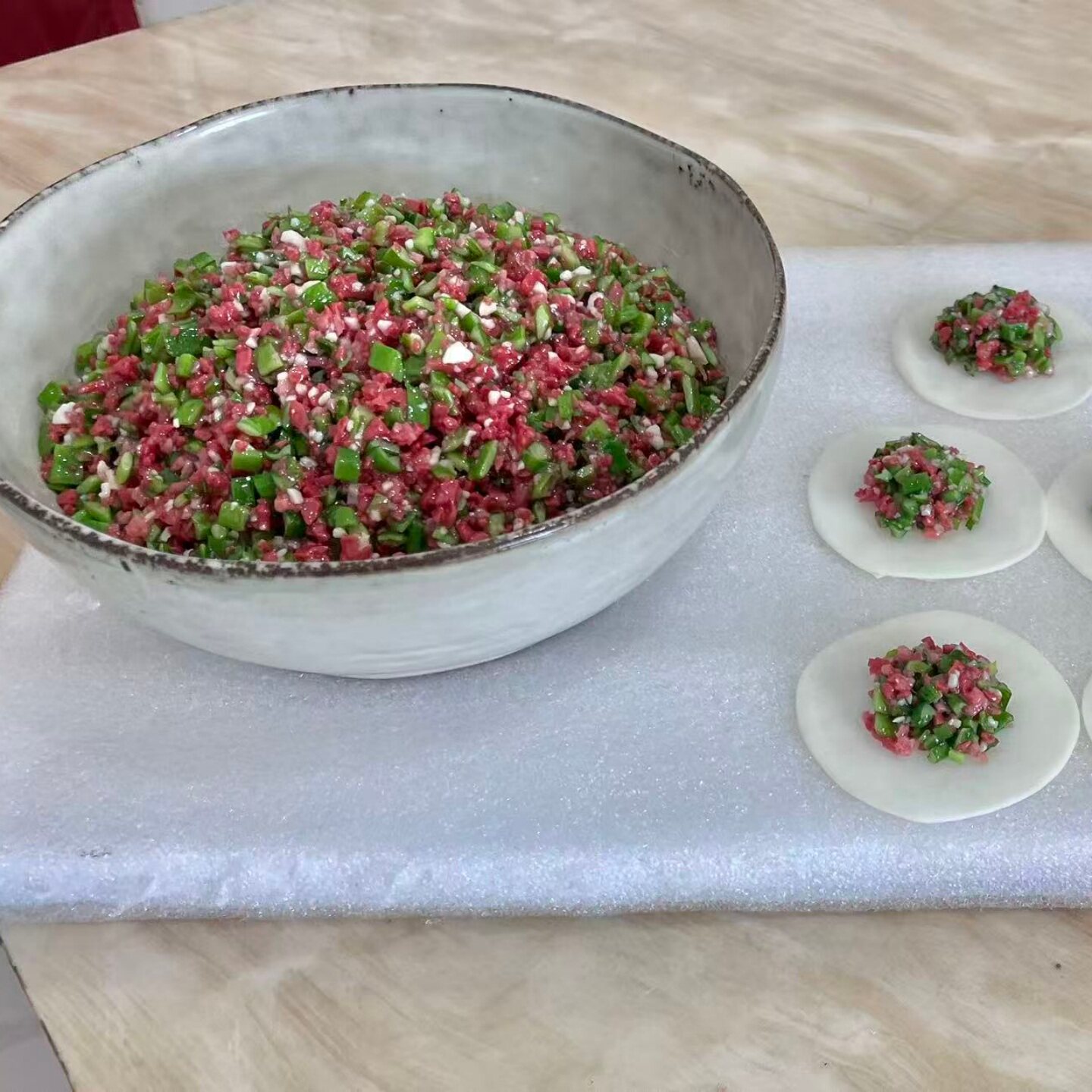 定制仿真饺子馅树脂模型