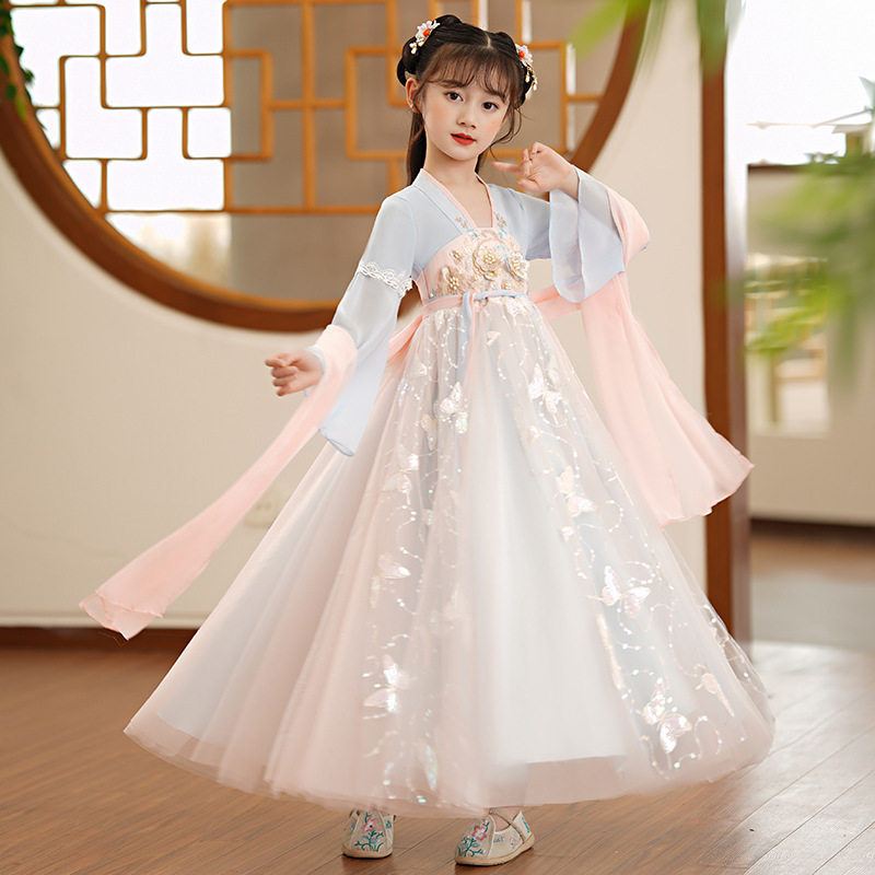 汉服女童中国风儿童唐装襦裙女宝汉服