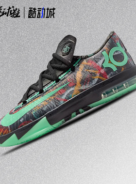 Nike KD 6 All-Star杜兰特6黑绿夜光全明星低帮篮球鞋FQ8356-900