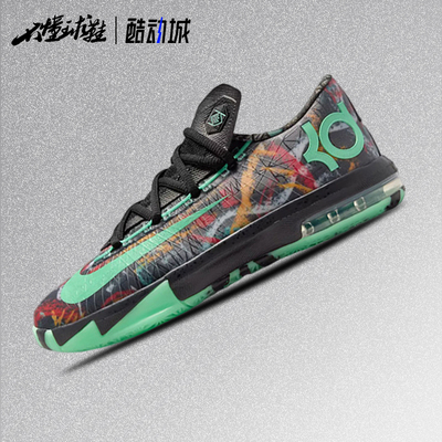 Nike KD 6 All-Star杜兰特6黑绿夜光全明星低帮篮球鞋FQ8356-900