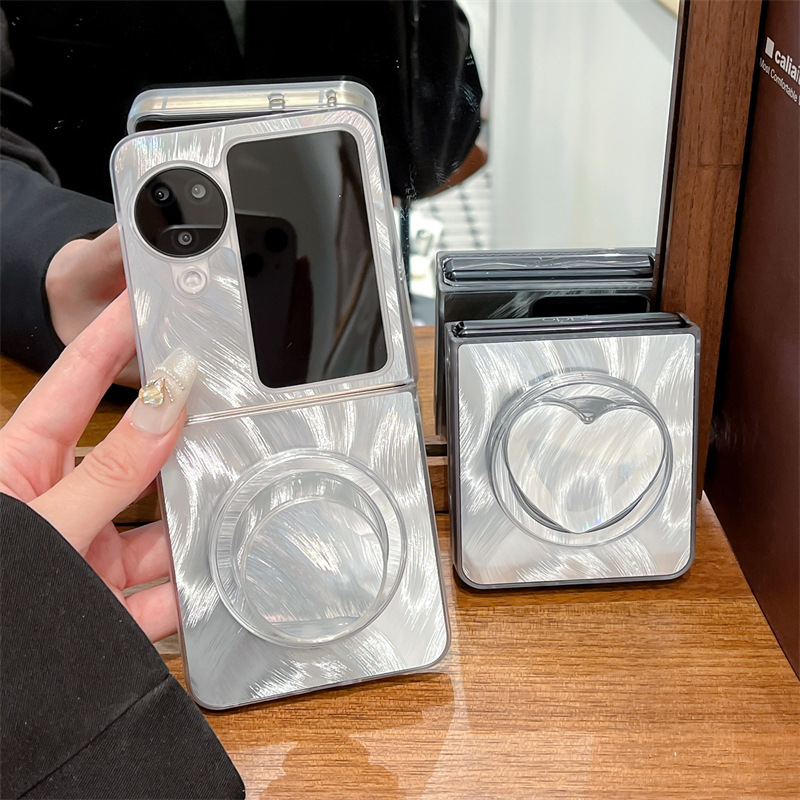 适用于oppopht110手机壳女防摔欧珀findn3flip创意羽纱n2折叠屏透明全包边n2filp磁吸支架pgtIIO