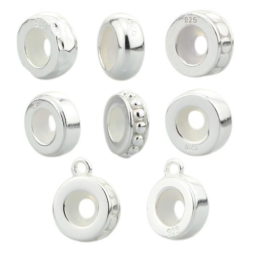 珠宝猎人 BEADS HUNTER 新款银白925纯银 定位珠 隔珠 固定珠