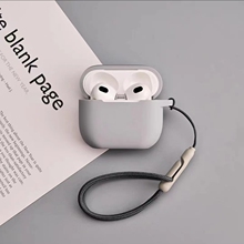 纯色带防尘塞耳机壳适用AirPods 新款 2代保护套 pro第二代蓝牙无线耳机AirPods3代软壳苹果AirPods1