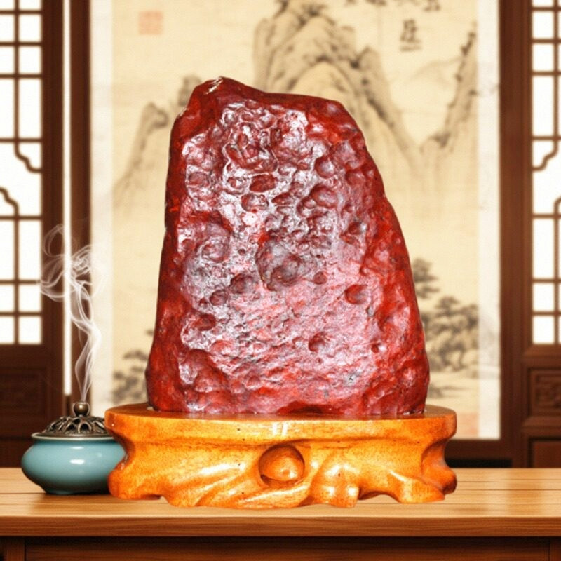 新疆金丝玉戈壁玉天然原石摆件玉石玉器奇石地表籽料红伊丁陨石