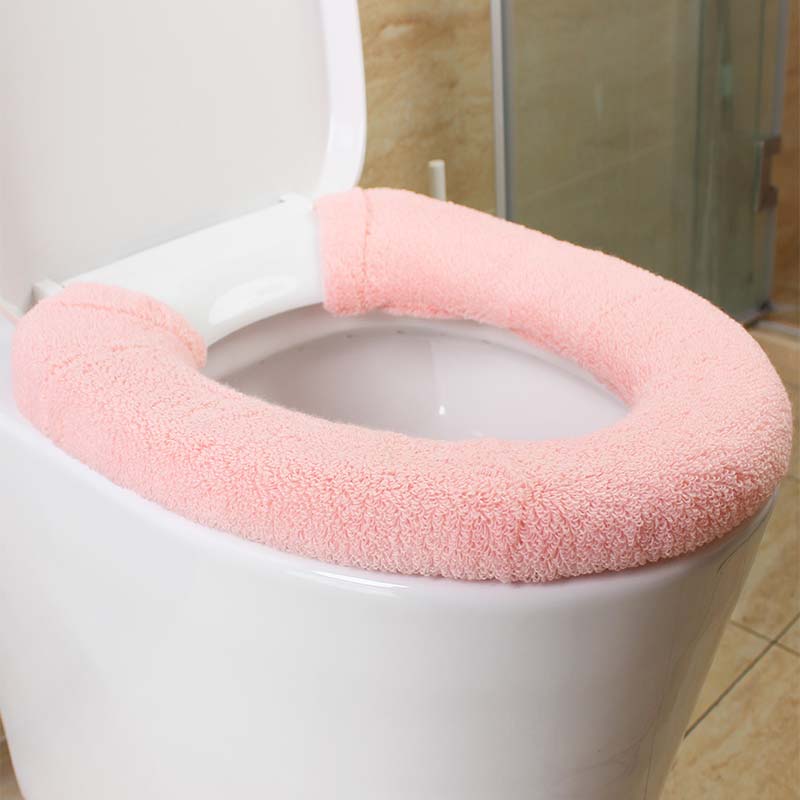加厚毛绒纽扣款马桶套坐便套