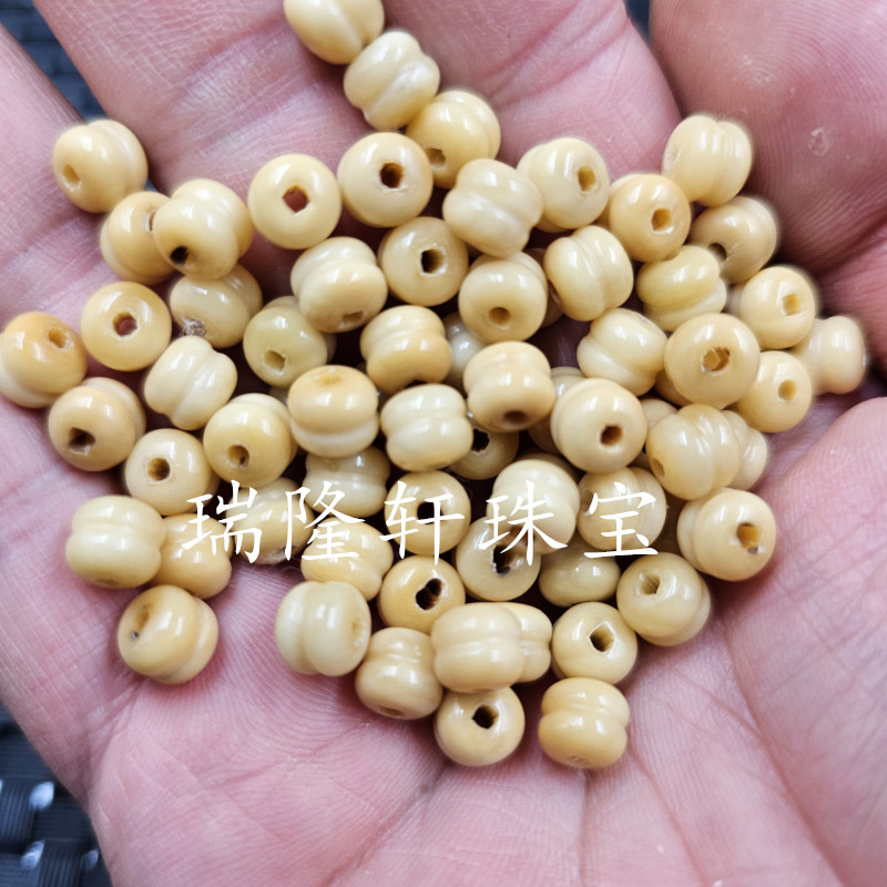 菩提根老型珠散珠牙黄色节节高图片