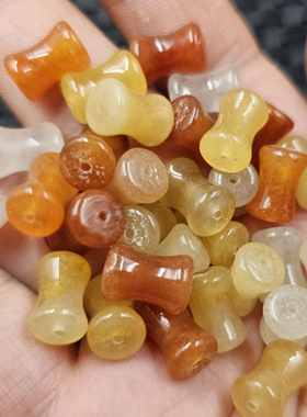新疆和田金丝玉竹节玉石散珠