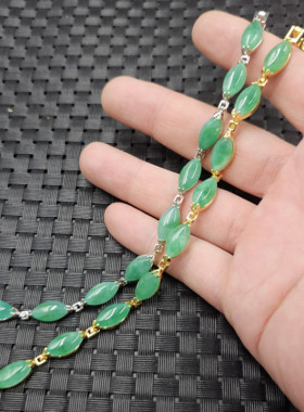 翡翠玉干青马眼玉石手链