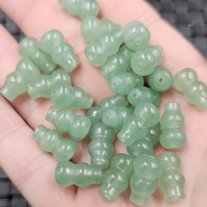 东陵玉通孔葫芦玉石散珠