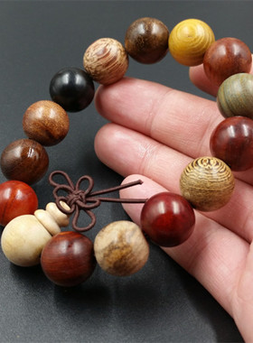 高档精美天然毫米木头手串