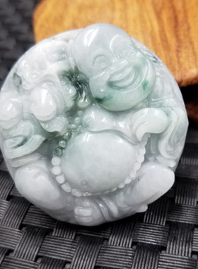 天然玉石挂件貔貅佛吊坠弥勒佛