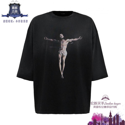 英国代购 男士新款 Willy Chavarria 印花棉运动T恤 正品直邮