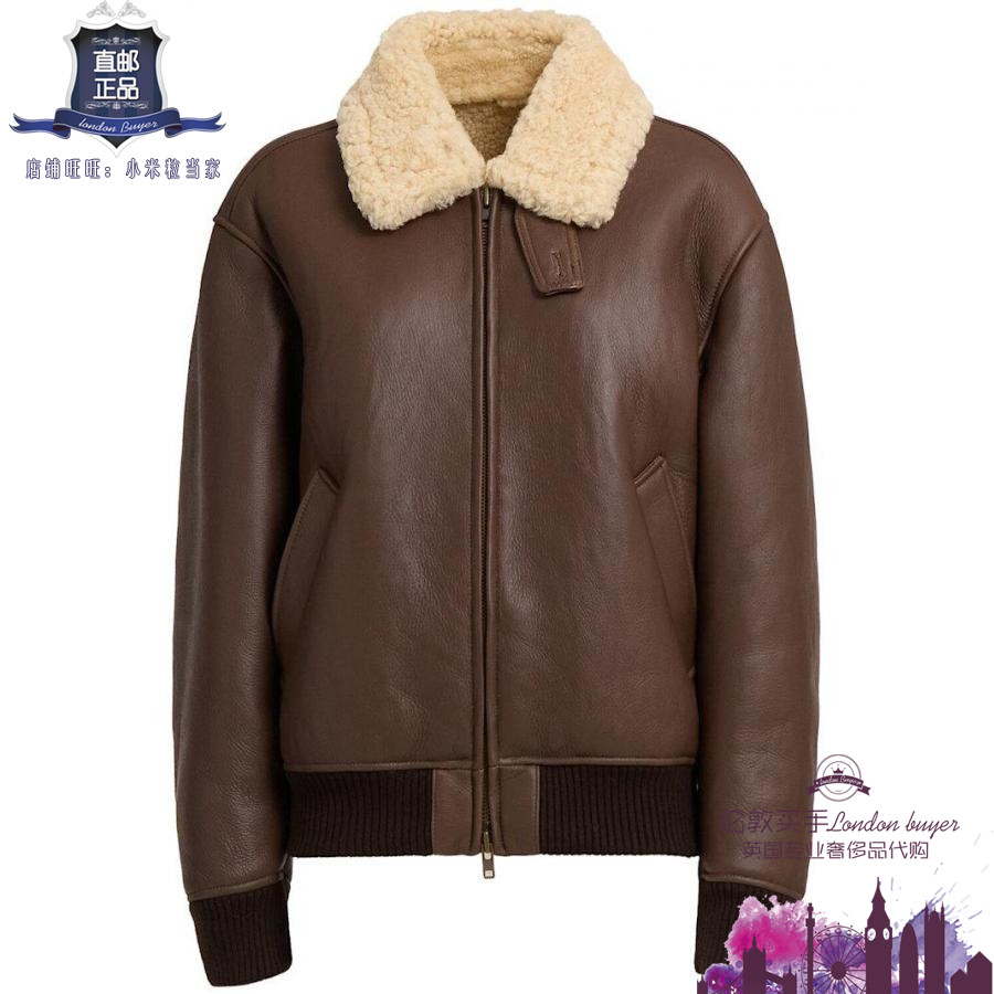 英国代购 女士新款 Tonywack 拉链皮革短外套 正品直邮