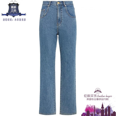 英国代购 女士新款 Eenk 直筒棉牛仔裤 正品直邮